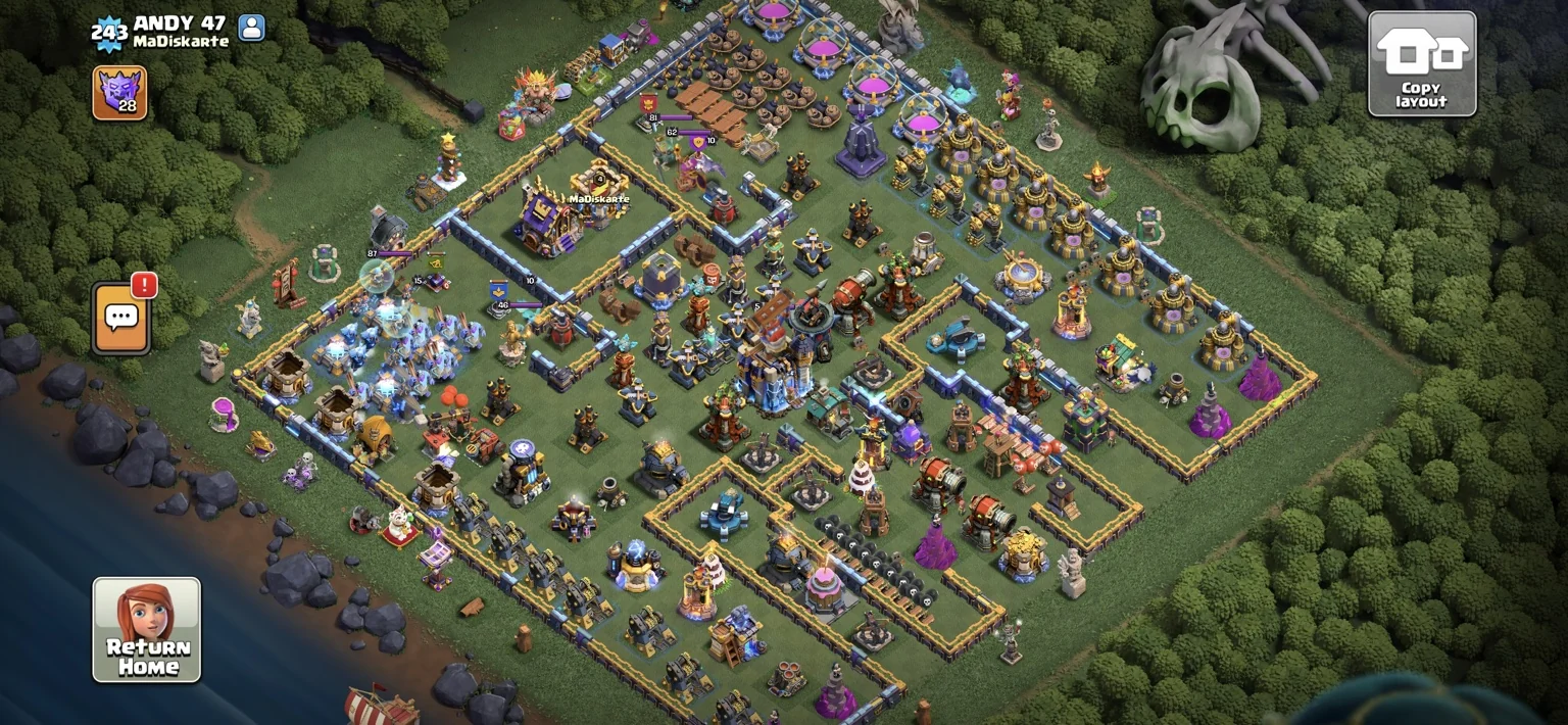 ANDY 47 Clash of Clans home village