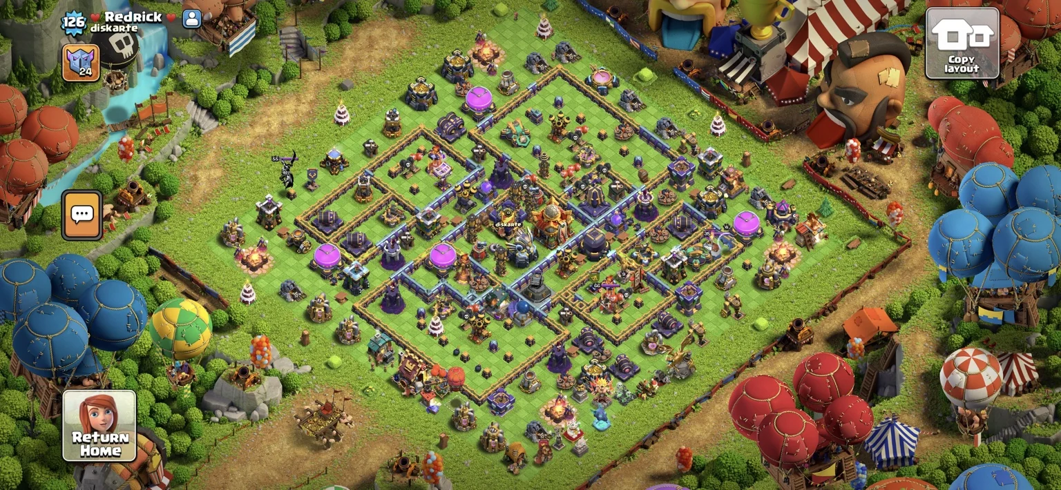 RedRick Clash of Clans home village